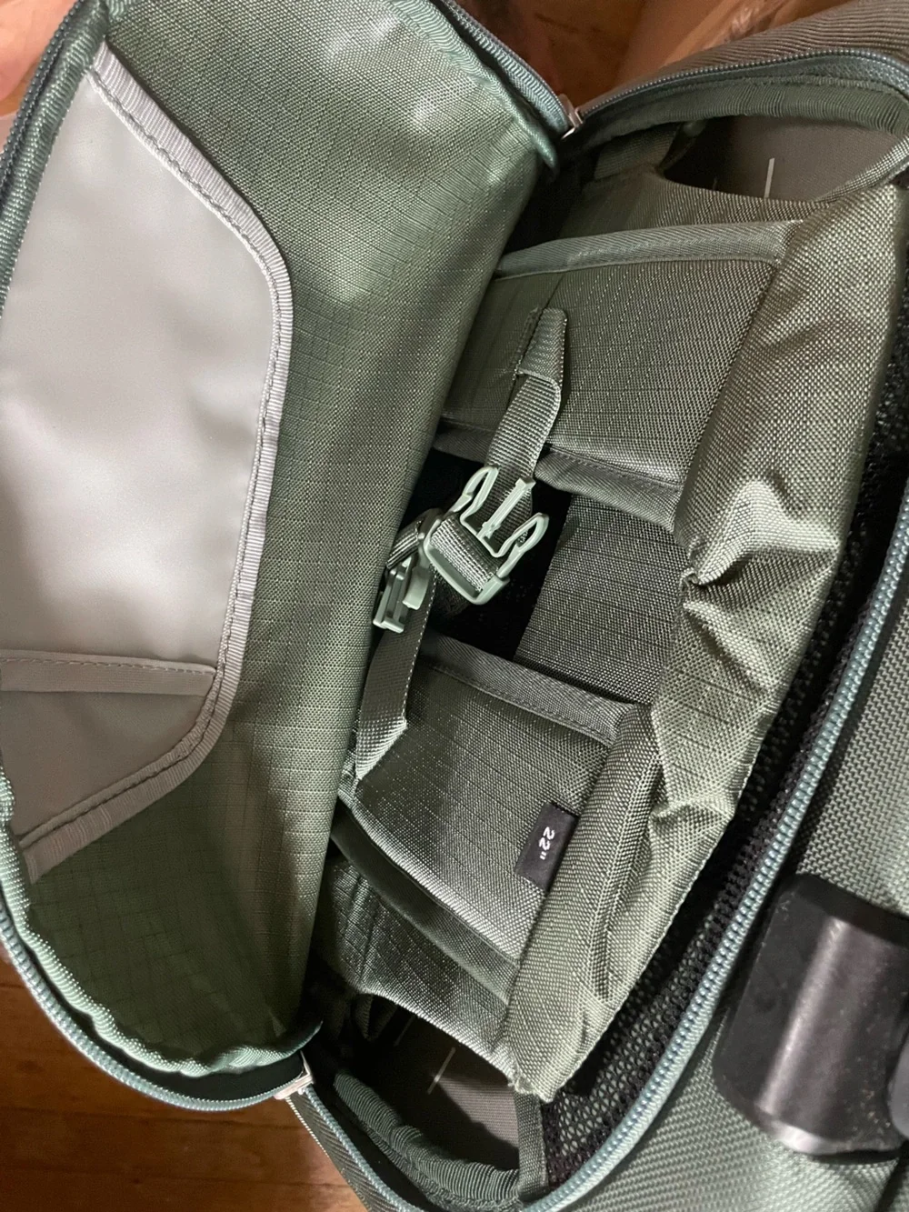 New Retail $430 Sojourn 22-Inch 45-Liter Wheeled Recycled Nylon Travel Pack bag